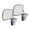Chrome, variant on For Chevy Suburban C10 / C20 / K10 / K20 1973-1986 Door Mirror Driver OR Passenger Side | Single Piece | Manual-Folding | Below Eyeline | Chrome | Replacement For 996220 | GM1320103
