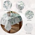 thumbnail image 5 of Eucalyptus Leaves Table Cloth Waterproof Tablecloths, Spring Summer Farmhouse Botanical Tablecloth Dining Table Cover for Kitchen Party Tabletop Outdoor, Rectangle Tablecloth 60x120 Inch, 5 of 9