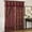 Burgundy, variant on Olivia Gray Kenyon Damask Textured Jacquard 54 x 84 in. Single Rod Pocket Curtain Panel w/ Attached 18 in. Valance in Taupe