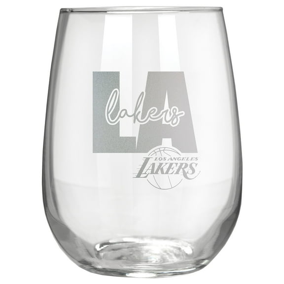 Los Angeles Lakers Etched 17oz. City Stemless Wine Glass