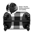 thumbnail image 2 of Yiaed White And Black Plaid Print Travel Luggage Cover Suitcase Protector Fits 18-32 Inch Luggage Wheel Covers Patterned Elastic Luggage Anti-scratch（No luggage）-Small, 2 of 5