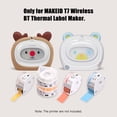 thumbnail image 3 of MAKEID 1 Roll Adhesive Label Paper Thermal Printer Paper Name Price Barcode Label Sticker Tape Waterproof Tear-Resistant for T7 Portable Label Maker Printer, White 20mmx4m, 3 of 8