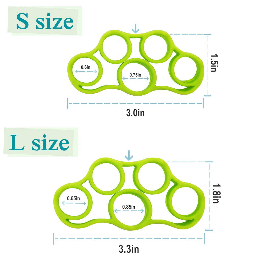 Hand Grip Strengthener Forearm Strengthener for Hand Workout Grip Strength Trainer Hand Gripper Strengthener Finger Stretcher Hand Strengthening Devices - 6 Pack Hand Exercisers for Strength