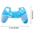 thumbnail image 4 of PS4 Controller Skin Grip Cover Case Set Protector de silicona suave Gel Goma Shell Antideslizante Thumb Stick Caps para Playstation 4 Controller Gaming Gamepad Ormromra 2033315-16, 4 of 8