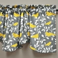 thumbnail image 5 of Home Soft Things Canary Microplush Valance - 1 Pc - Grey/Lemon - 60"x19", 5 of 5