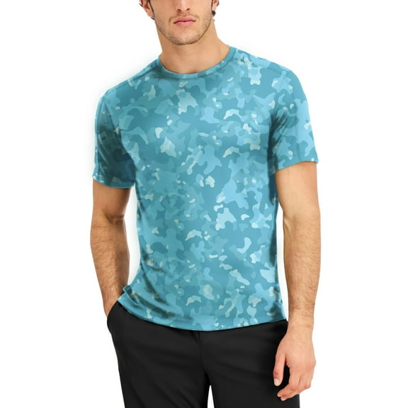 ID Ideology Men's Birdseye Printed Training T-Shirt aqatone combo XL