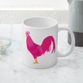 thumbnail image 5 of CafePress - Pink Rooster - 20 Oz White Ceramic Mega Mug, 5 of 5