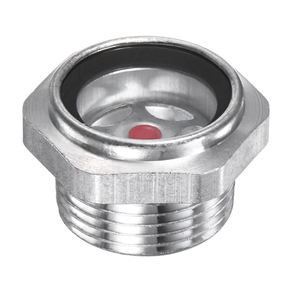 Uxcell Air Compressor Oil Sight Glass 3/4" NPT Toughened Glass for Air Compressor