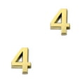 thumbnail image 1 of maskred House Numbers for Outside Simple Style Numerical Signs Sign Exquisite Number Mark Accessories Number Mark Marking Accessory Number 4 2PCS, 1 of 6