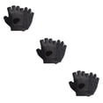 thumbnail image 2 of Wweixi 1 Pair Sports Gloves Portable Outdoor Cycling Breathable Shock Absorption Mitts Elastic Nonslip Riding Protection Mittens Black S 3PCS, 2 of 6