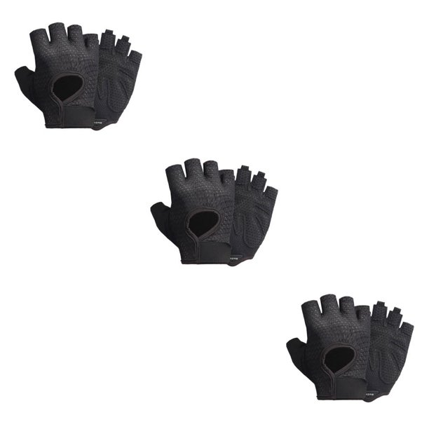 Guantes deportivos Advancent medio dedo Negro S CBP437758
