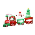 thumbnail image 4 of Tren inflable navideño de 2,6 m con luces incorporadas, resistente al agua y a intemperie, ideal para exteriores. Tren de Papá iluminado para, 4 of 9