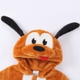 thumbnail image 6 of FASHOFT Baby Boy Halloween Outfit Winter Flannel Cute Puppy Dog Animal Onesie Cosplay Jumpsuit Loungewear For Kids Home Wear Halloween Yellow 19-24 Months, 6 of 9