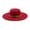 Red, variant on SRZYMJ Classic Western Felt Cowboy Cowgirl Hat for Women Men Wide Brim Belt Buckle Cowboy Hat