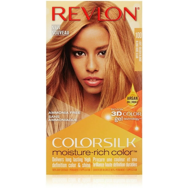 Revlon Colorsilk Moisture-Rich Hair Color For All Hair Types, Light Golden  Blonde, 1 Ea - Walmart.com