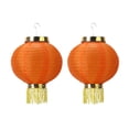thumbnail image 1 of 2 farolillos redondos chinos para bodas, cumpleaños, bolas colgantes artesanales (E naranja) Likrtyny Lamparas Hogar Multifuncional, 1 of 9