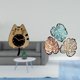 thumbnail image 2 of Reloj de pared silencioso con forma de gato y hojas de palma, adorno creativo de arte selvático para cocina, dormitorio, oficina, inauguración de casa, 2 of 8