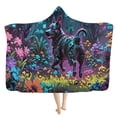 thumbnail image 1 of cpengpj Custom Photo Personalized Hooded Fleece Blanket, Soft Flannel Travel Wrap, L Size 200x150cm, 1 of 9