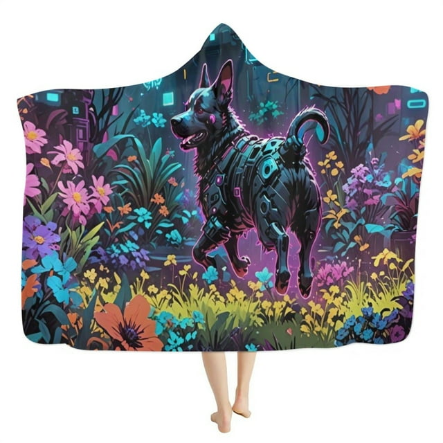 cpengpj Custom Photo Personalized Hooded Fleece Blanket, Soft Flannel Travel Wrap, L Size 200x150cm