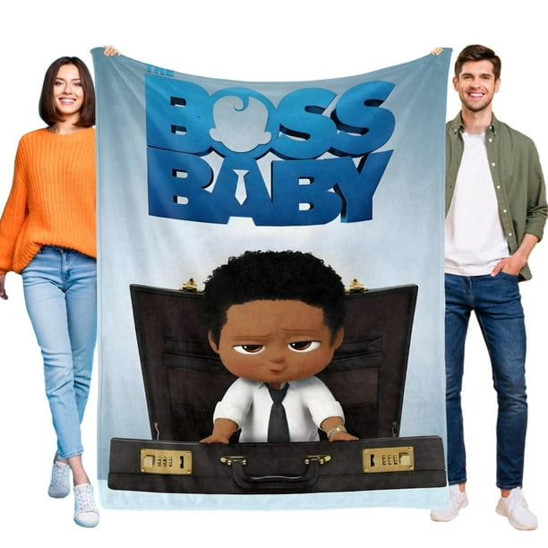 Bebé Jefe: Niño Africano anti-pilling, suave, ligera, esponjosa y acogedora de lujo para hogar y cocina – Perfecta para niños y adultos,120X80cm