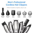 thumbnail image 2 of Jinyi Beard Trimmer for Men, 15 in 1 Beard Grooming Kit with Hair Clippers, Hair Trimmer, Electric Razor IPX7 Waterproof Cordless Haircut Groomer Kit, 2 of 12