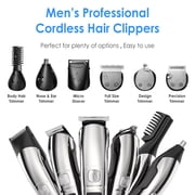 Jahy2Tech 15-Piece Multi-Functional Grooming Kit With LED Display and Rechargeable Clipper