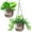 2 Pack(Gray), variant on 2 Pack Self Watering Hanging Planters Indoor Flower Pots, 6.5 Inch Outdoor Hanging Basket, Plant Hanger with Hooks Drainage Holes for Garden Home