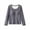Gray, variant on SELONE Built in Bra Tops for Women Long Sleeve Thermal Fleece Pullover Crewneck Tops Soild Tight Underwear Clothes Black