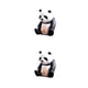 thumbnail image 3 of Bewildely Panda Toy Cake Adornos Aspecto exquisito Pantalla de diferencia de alta Adorno decorativo llamativo Tipo 1 Tipo 1 2piezas Bewildely CBP205411, 3 of 5