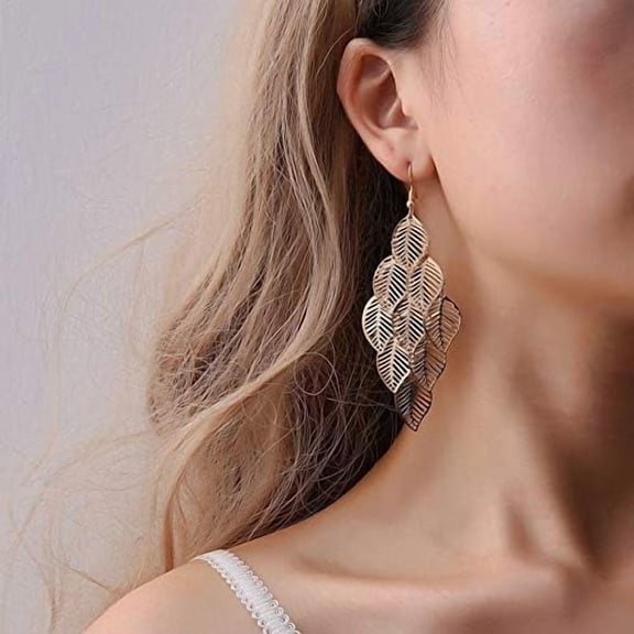 1 Pair Dangle Earrings Dangling Earrings Hanging Earrings Wedding Party Prom Earrings Everyday Illusion Jewelry for Women Wedding Birthday Party Jewelry Gifts Gold DIY