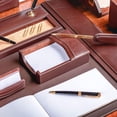thumbnail image 4 of Chocolate Brown Leather 4 x 6 Memo Holder, 4 of 5