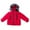 Red, variant on Kiijoy Boys Down Coat Winter Puffer Jacket with Trim Hood, Sizes 6-12M