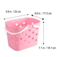 thumbnail image 2 of unbranded Cesta De Almacenamiento Para En Plástico Duradero Color Rosa Con Asas Para Organizar, 2 of 8