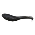 thumbnail image 5 of Pack of 6 Charcoal Grey Tone Hakumu Ceramic Asian Soup Spoons With Hook 5.75"L, 5 of 9