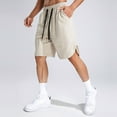 thumbnail image 2 of Men's Casual Shorts Us Running Shorts Mens Active Mens Athletic Big And Tall Basketball for Men for Men Casual Summer Basketball Long Custom 34 Beige 3XL, 2 of 9