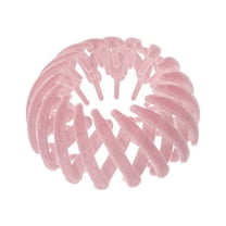 Unique Bargains Fashion Bird's Nest Hairdo Clip for Women 1 Pc Pink
