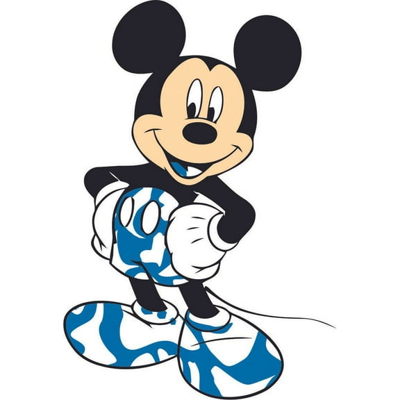 White Blue Cartoon Characters TV Show Toddler Toddlers Baby Boy Girl Nursery Design Wall Decals for Bedroom Children's Decorations Kids Vinyl Art Decal Walls Rooms Size (30x15 inch)