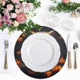 thumbnail image 4 of Ryvnso Owl in Fall Round Plate Mats Dining Table Placemat Set of 4 for Holiday Decoration, 4 of 7
