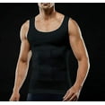 thumbnail image 3 of Men's Body Slimmer Elastic Sculpting Vest Belly Compression Vest Muscle Tank Shapewear Tummy Control, 3 of 5