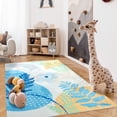 thumbnail image 3 of Ultrug Boho Vintage Rugs Non Slip Area Rug Soft Carpet for Living Room Bedroom Home Decor Office,5'x8',Blue, 3 of 7