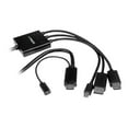 thumbnail image 3 of StarTech.com 2m 6 Pieds HDMI, DisplayPort Ou Mini Convertisseur HDMI - Câble Adaptateur HDMI, DP Ou Mini DP vers HDMI (DPHDPHD2HD) - Adaptateur - HDMI, DisplayPort, Mini DisplayPort Mâle vers HDMI, Micro-USB Type B (Alimentation Uniquement) - 6.6 Pieds - Noir - support 4K, 3 of 7