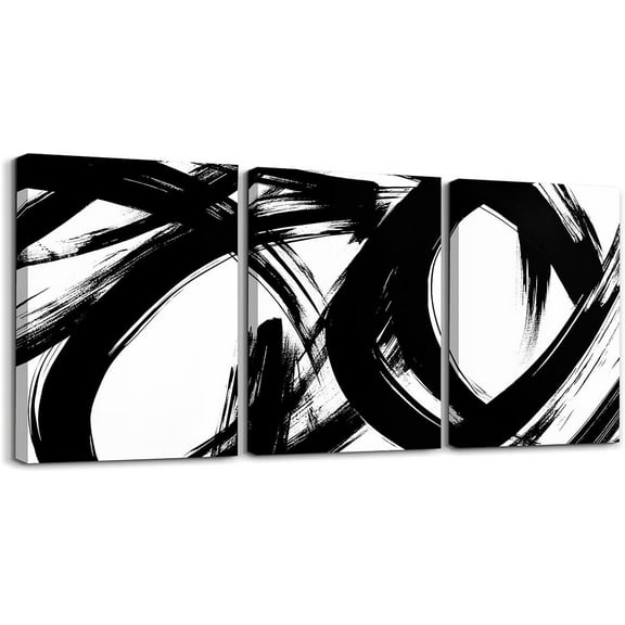 Teens Adult Geometry Swirl Canvas Wall Art for Living Room Bedroom Abstract Art Striped Wall Painting Women Men Vintage Brown Red Picture Wall Decor Rustic Wall Art for Home Decor Unframed