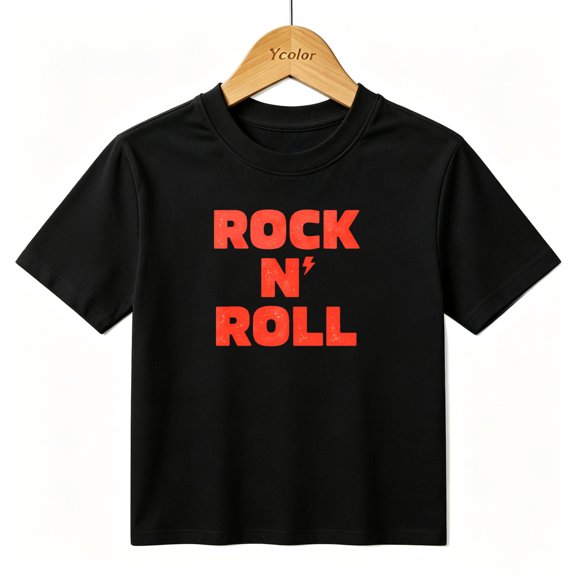 Boys Graphic T-Shirt Rock N Roll Music Kids Tees 100% Cotton Short Sleeve Tops Ages 4-13Y