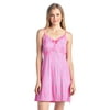 Casual Nights Women's Sleepwear Slip Nightgown Chemise Nighty - Pink - Medium