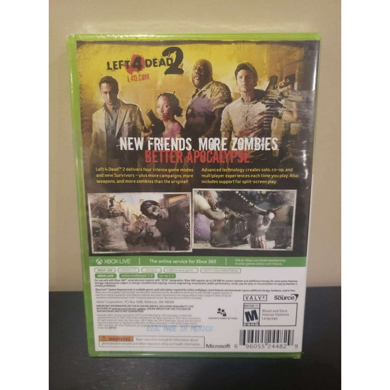 Left 4 Dead 2 Platinum Hits Xbox 360 - Brand New, Factory