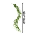 thumbnail image 3 of 180cm Artificial Faux Pine Garland with 8 Branches, Realistic Christmas Greenery for Holiday Decorations, Wreaths and Festive Home Accents, 3 of 9
