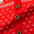 thumbnail image 6 of GYRATEDREAM Toddler Girls Boys Christmas Cardigan Sweater Baby Long Sleeve Button-down Reindeer Print Pullover Tops Kids Crewneck Soft Warm Coat Children Winter Clothes for 3-7 Years, 6 of 8