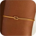 thumbnail image 1 of Chenchen Gold Knot Bracelets for Women Trendy -14K Gold/Whited Gold Plated Knot Bracelets Dainty Gold Bracelet for Women Non Tarnish Waterproof Jewelry for Women Gifts, 1 of 1