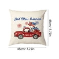 thumbnail image 3 of 4th of July PALIFEUR Pillow Covers, Patriots Pillow Cover 18 x 18 Inch, Indeoendence Day Throw Pillow Covers for Sofa Bedroom Coffice, Gnome Decorative Pillow Case, 3 of 6