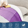 thumbnail image 4 of Yayeee Throw Blanket for Couch Soft Warm 50" x 60" Sofa Chair Bed Decoration, Purple and White Pattern, 4 of 7